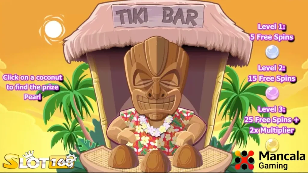 Tiki bar bonus game
